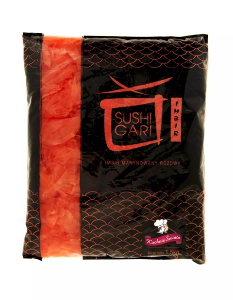 Kuchnie Świata Imbir marynowany różowy Sushi 1 kg netto 1,5 kg