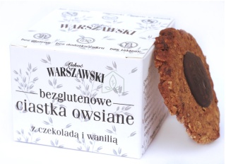 Łakoć Warszawski Ciastka Owsiane Z Czekoladą I Wanilią Bezglutenowe 150 g