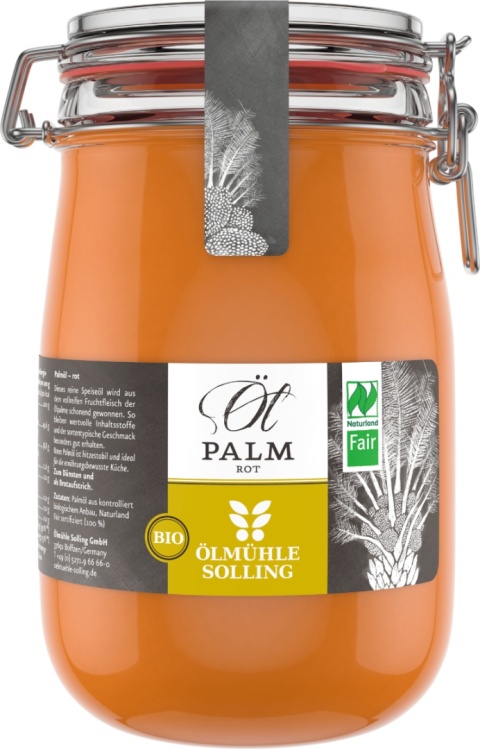 Ölmühle Solling Olej palmowy czerwony Bio 1l Ölmühle Solling Olej palmowy czerwony Bio 1l
