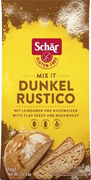 Schar Mąka Mix It Dunkel na chleb razowy 1 kg Schar Mąka Mix It Dunkel na chleb razowy 1 kg