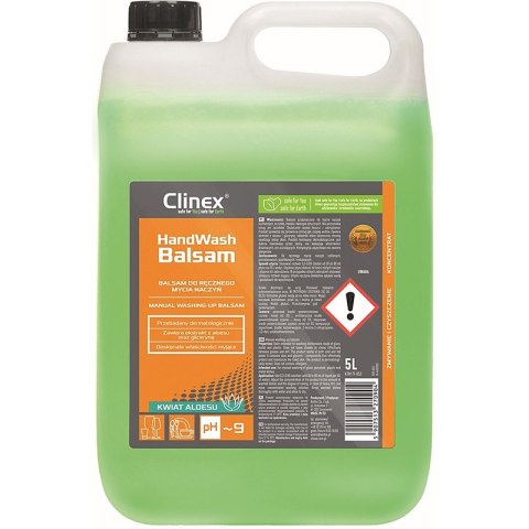 Balsam do mycia naczyń CLINEX HANDWASH, 5l Clinex Balsam do mycia naczyń CLINEX HANDWASH, 5l Clinex