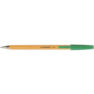 Długopisy Q-Connect 0.4mm zielone (20) Q-CONNECT