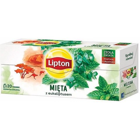Herbata Lipton ziołowa mięta z eukaliptusem (20) Lipton