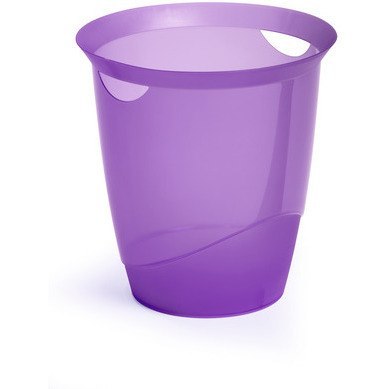 KOSZ NA ŚMIECI DURABLE 16L FIOLETOWY TRANSPARENTNY Durable KOSZ NA ŚMIECI DURABLE 16L FIOLETOWY TRANSPARENTNY Durable