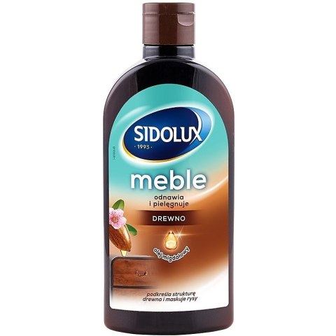 Mleczko do mebli Sidolux 300ml Drewno Olej migdałowy SIDOLUX Mleczko do mebli Sidolux 300ml Drewno Olej migdałowy SIDOLUX