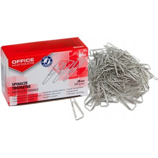 Spinacze trójkštne OFFICE PRODUCTS, 28mm, 100szt., Office Products