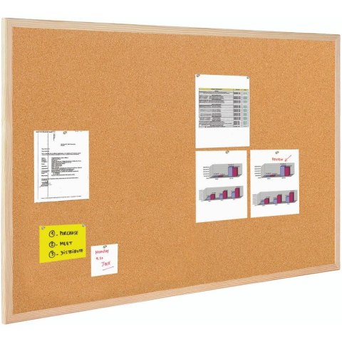 Tablica korkowa Bi-Office 60x90cm rama drewniana Bi-Office Tablica korkowa Bi-Office 60x90cm rama drewniana Bi-Office