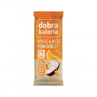 Dobra Kaloria Baton kokos & nuta pomarańczy 35g