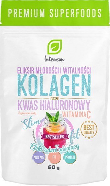 Intenson Kolagen + Witamina C + Kwas Hialuronowy 60g
