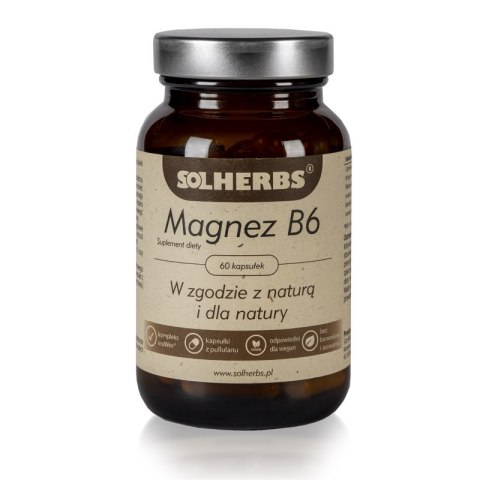 SOLHERBS Magnez z witaminą B6 60 kapsułek