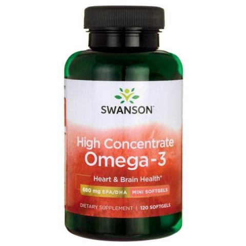Swanson High Concentrate Omega-3 120 kapsułek
