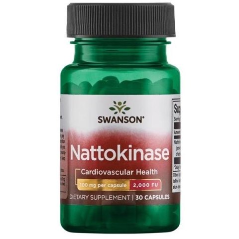 Swanson Nattokinaza 100mg 2000 FU 30 kapsułek Swanson Nattokinaza 100mg 2000 FU 30 kapsułek
