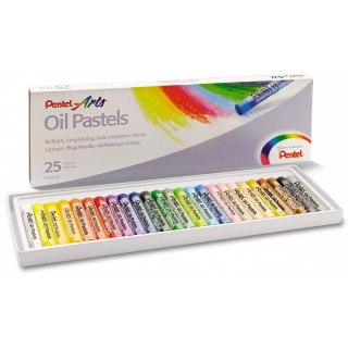 PASTELE OLEJNE PENTEL 25 KOLORÓW Pentel