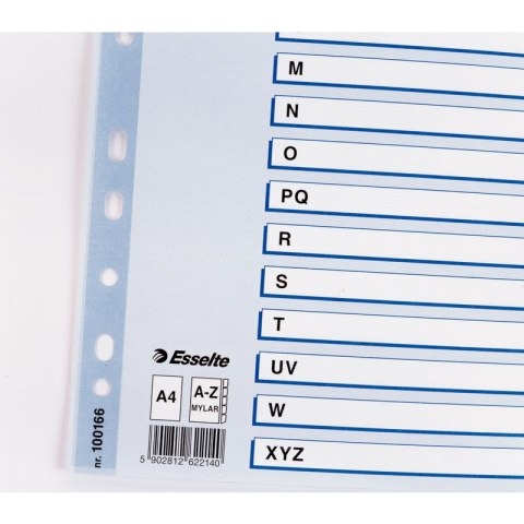 PRZEKŁADKI MYLAR ESSELTE A4 A-Z Esselte PRZEKŁADKI MYLAR ESSELTE A4 A-Z Esselte