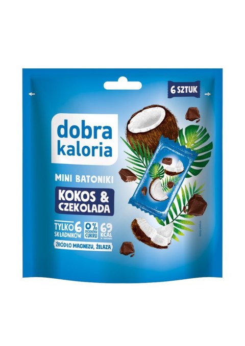 Dobra Kaloria Mini batoniki kokos & czekolada 102 g Dobra Kaloria Mini batoniki kokos & czekolada 102 g