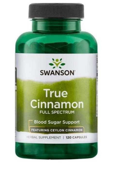 Swanson Full Spectrum True Cinnamon Cejloński 300mg 120 kapsułek