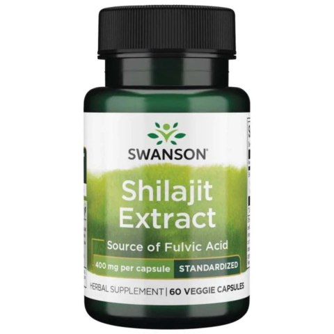 Swanson Shilajit extract 400 mg 60 vege kapsułek