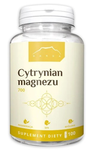 Nanga Cytrynian magnezu 700 mg 100 kapsułek