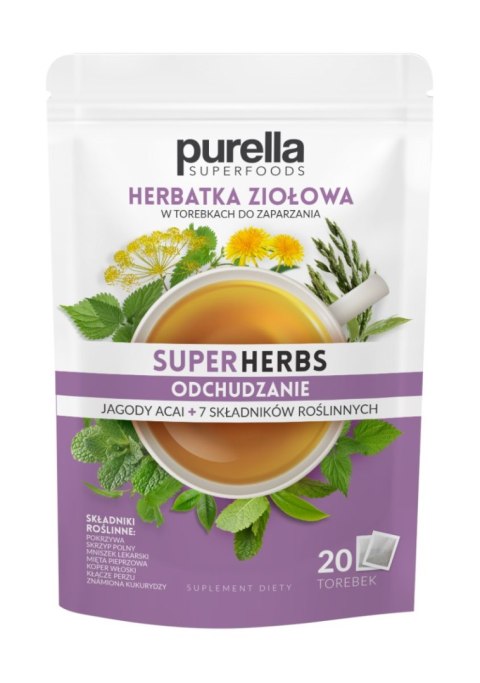 Purella SuperHerbs Mieszanka ziół na odchudzanie 20 x 1,75 g