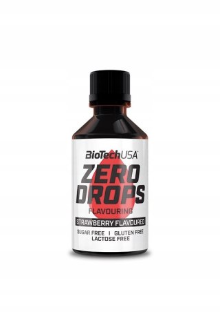 BioTech USA Zero Drops 50 ml o smaku truskawkowym