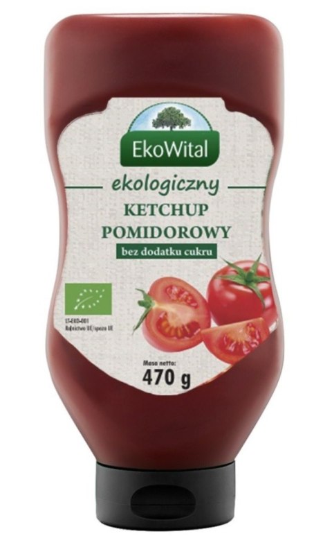 EKOWITAL Ketchup bez dodatku cukru 470g - BIO