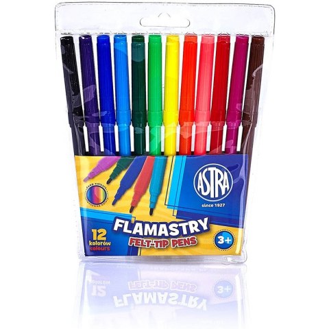 Flamastry Astra 12 kolorów Astra