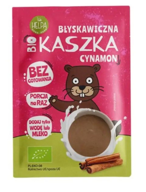 Helpa Kaszka Błyskawiczna Z Cynamonem Bez Dodatku Cukrów BIO 35 g