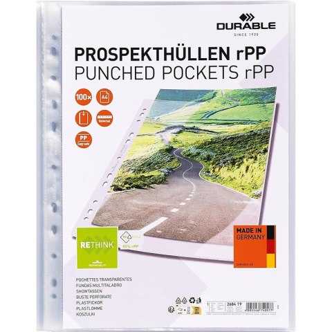 Koszulki Durable Premium A4/80ľm krystaliczne (100 Durable