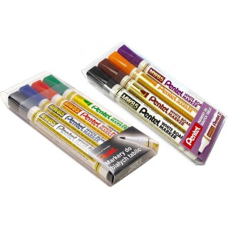 Markery do tablic Pentel MW85 4 kolory Pentel
