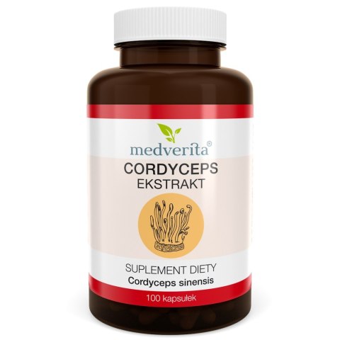 Medverita Cordyceps 500 mg Maczużnik chiński 100 kapsułek