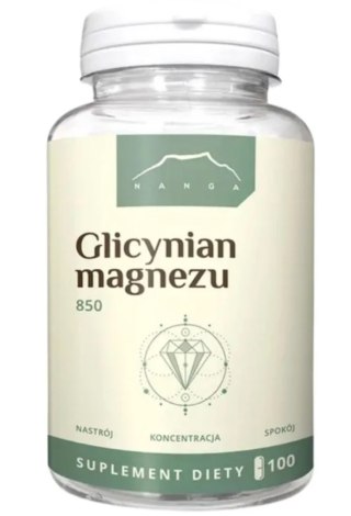 Nanga Glicynian magnezu chelat 850 mg 100 kapsułek