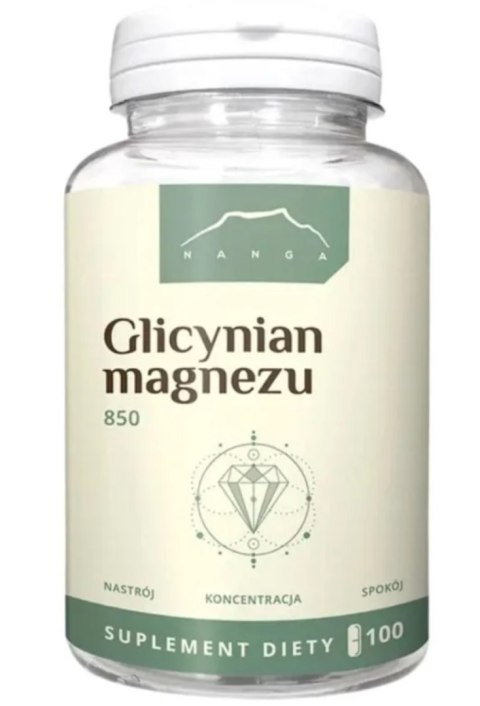 Nanga Glicynian magnezu chelat 850 mg 100 kapsułek
