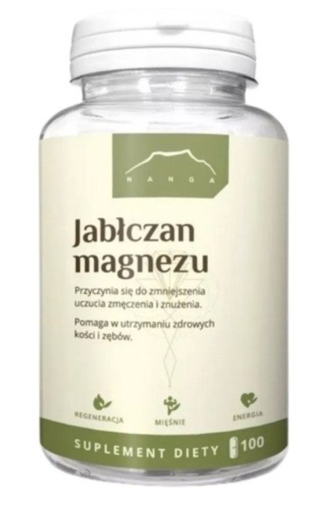 Nanga Jabłczan magnezu 700 mg 100 kapsułek