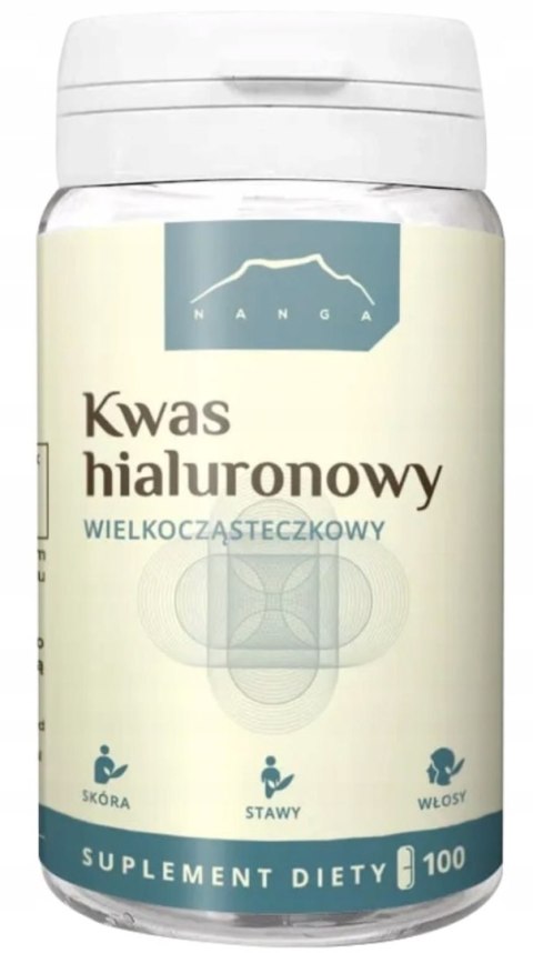 Nanga Kwas hialuronowy HMW Strong 200 mg 100 kapsułek