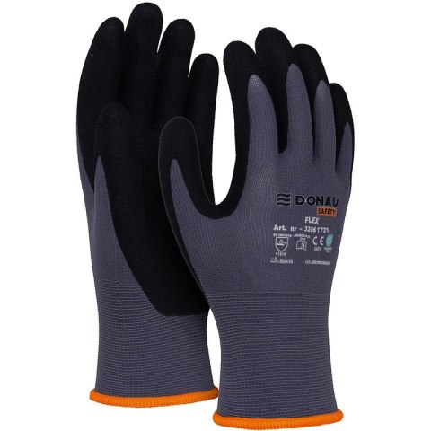 Rękawice Donau Safety Flex rozm.10 szare Donau Safety