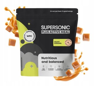 SUPERSONIC Food Powder PLUS ACTIVE MEAL 1000 g o smaku karmelowym