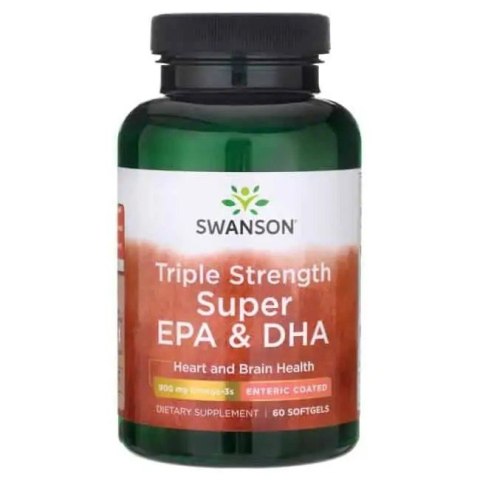 Swanson Triple Strength Super EPA+DHA 60 kapsułek żelowych