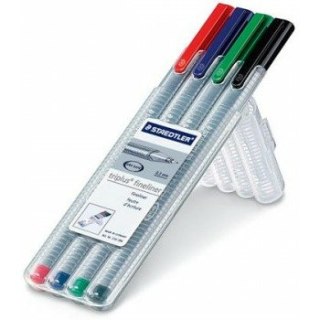 CIENKOPISY STAEDTLER TRIPLUS FINELINER 4 KOLORY Staedtler