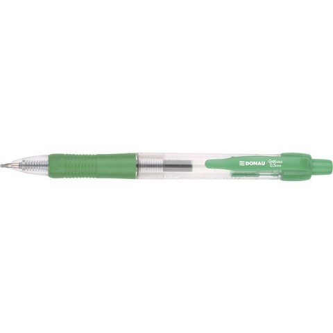 Długopis żelowy Donau Gelclick 0.5mm zielony Donau