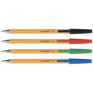 Długopisy Q-Connect 0.4mm czarne (20) Q-CONNECT
