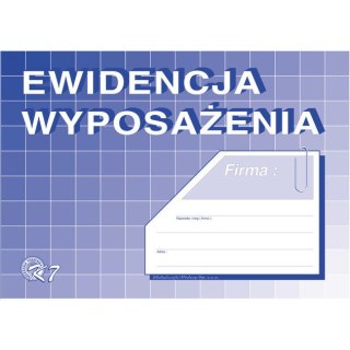 EWIDENCJA WYPOSAŻENIA A5 Michalczyk i Prokop