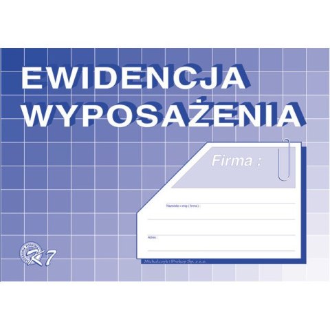 EWIDENCJA WYPOSAŻENIA A5 Michalczyk i Prokop