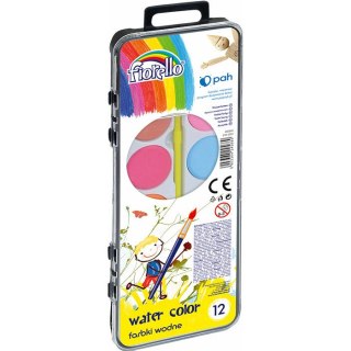 FARBY AKWARELOWE FIORELLO 4g*12 KOLORÓW FIORELLO