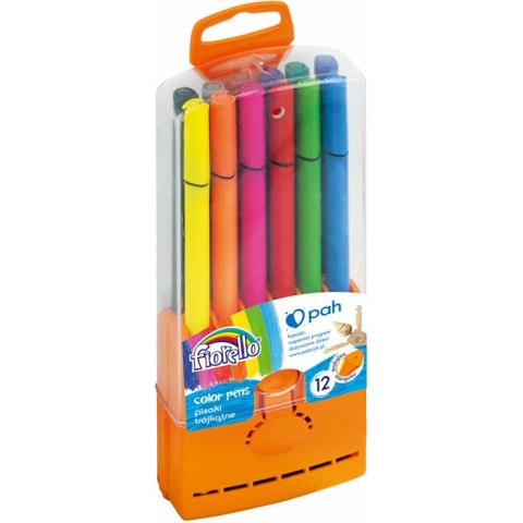 FLAMASTRY TRÓJKĄTNE FIORELLO 12 KOLORÓW FIORELLO