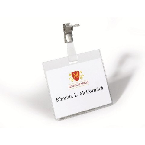 IDENTYFIKATOR DURABLE 60x90mm POZIOMY Z KLIPEM Durable