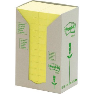 KARTECZKI POST-IT ECO 38x51mm ŻÓŁTE (24x100) Post-it