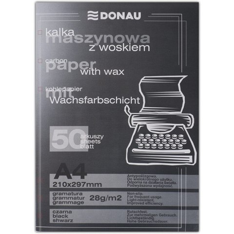 Kalka maszynowa Donau A4 z woskiem (50) Donau