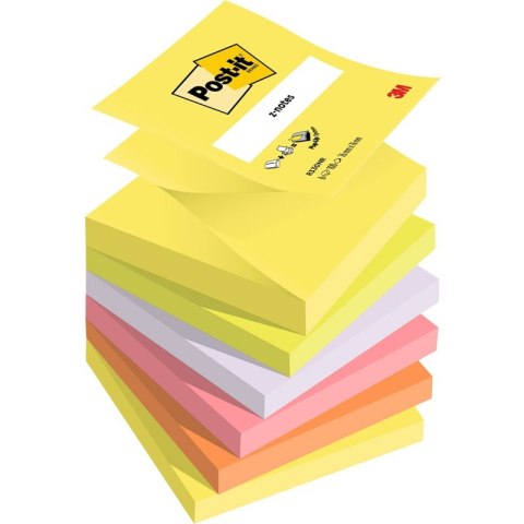Karteczki Post-it Z-Notes 76x76mm (R330NR) mix kolorów (6x100) Post-it