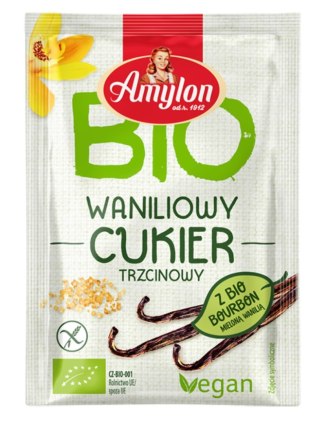Amylon- Cukier z wanilią bourbon bezglutenowy BIO 8g