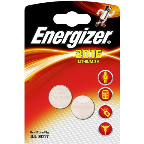 Baterie Energizer Lithium CR2016 3V (2) Energizer